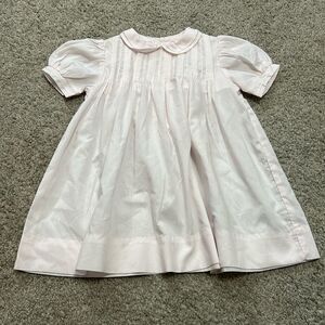 Petit Ami Pink Heirloom Dress Pin Tucks Embroidery size 6‎ Months